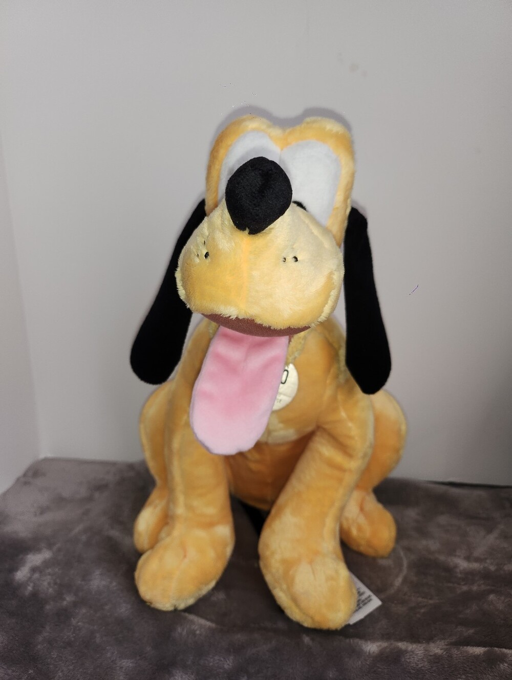 Disney Parks Pluto "If Found Return To Mickey" 14" Plush